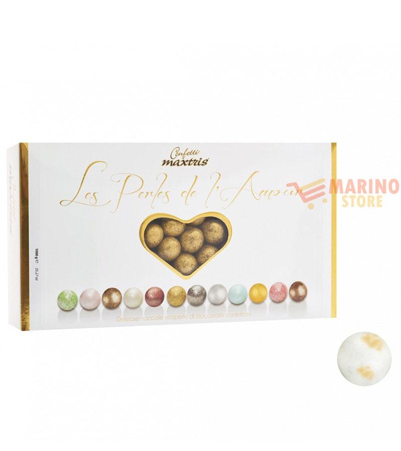 Confetti alla Nocciola Bianco/Oro Les Perles Etè Maxtris - Oro