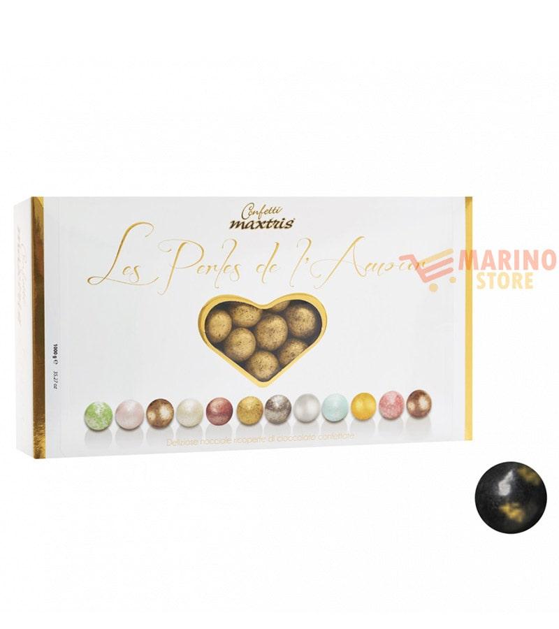 Confetti alla Nocciola Nero/Oro Les Perles Etè Maxtris - Oro - Italiana  Confetti Maxtris