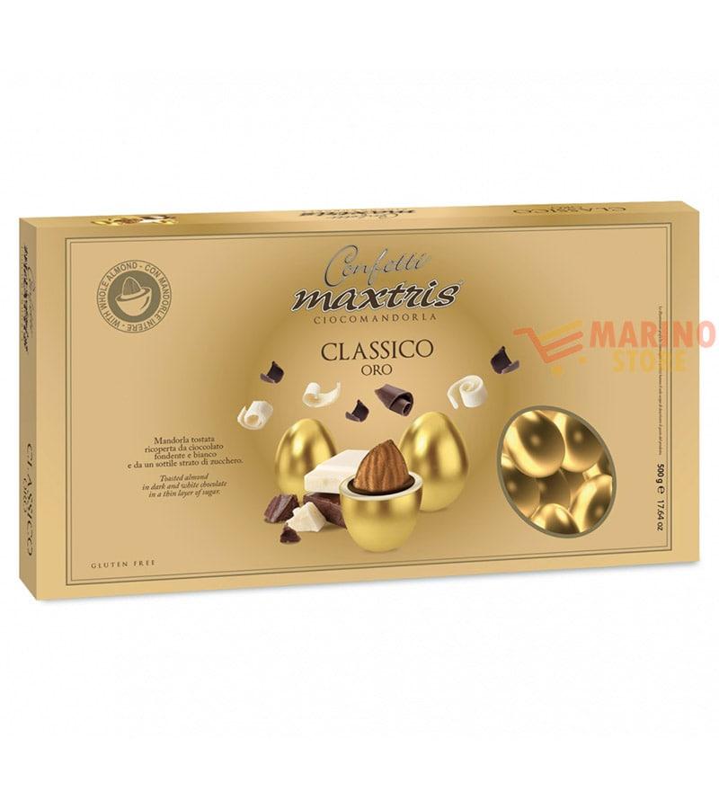 Confetti Ciocomandorla Classico Oro Maxtris - Oro - Italiana Confetti  Maxtris