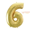 Palloncino Champagne Mega numerone 6 in mylar da 101 cm - 40