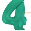 Palloncino Satin Velvet Acquamarine Mega numerone 4 in mylar da 101 cm - 40