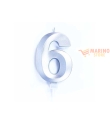 Candeline luxury cm 10 argento chrome num 6