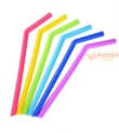 Cannucce Pieghevoli Colorati 24x8 cm 50 pezzi