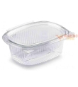 Contenitori trasparenti ovali con coperchio PET GO-250 cc pezzi 50
