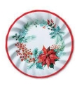 Natale Floral Christmas - piatto piano 25 cm - 8  pz