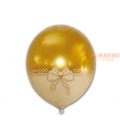 Palloncino rfl con fiocco oro 35 cm 1 pz