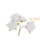 Immagine 0 di Bomboniera Fiore Rosa col. Bianco diam.4 cm