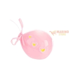 Immagine 0 di Bomboniera Palloncino in porcellana Rosa con led 11,5 x 11 x h 6 cm