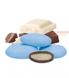 Immagine 1 di Confetti Celesti al Cioccolato Two Milk Gusto Classico Maxtris Confezionati Singolarmente
