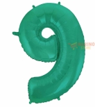 Immagine 0 di Palloncino Satin Velvet Acquamarine Mega numerone 9 in mylar da 101 cm - 40