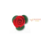 Immagine 0 di Rose rosse con foglie pz 180