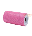Immagine 0 di Rotolo Tulle Colore Rosa Caldo Glitter 25 x 12,5 m