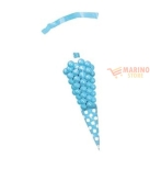 Immagine 0 di Sacchetti Cellophane Cono Polka Azzurro Intenso 9 x 27 cm 10 pezzi