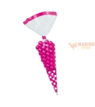 Immagine 0 di Sacchetti Cellophane Cono Polka Fuxia 9 x 27 cm 10 pezzi