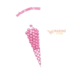 Immagine 0 di Sacchetti Cellophane Cono Polka New Pink 9 x 27 cm 10 pezzi