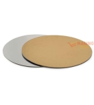 Immagine 0 di Sottotorta Tondo Accoppiato Oro e Argento Diametro 22 cm