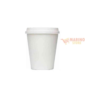 Bicchiere di carta caffé alto con coperchio pezzi 20