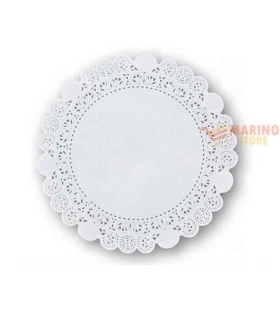 Carta pizzo regal bianco diametro 12 pezzi 250