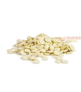 Cioccolato a gettoni bianco per coperture 1Kg