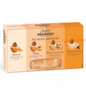 Confetti Ciocomandorla Sfumati arancio ai Gusti Assortiti Maxtris