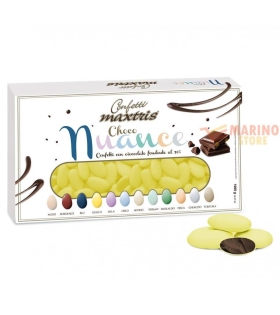 Confetti Gialli al Cioccolato Fondente Choco Nuance Maxtris