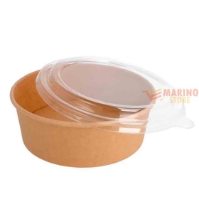Contenitori di carta per insalata con Copercchio pz.12