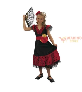 Costume carnevale bimba flamenco 7-9 anni