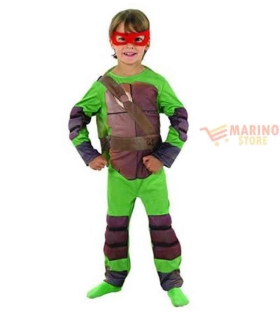 Costume carnevale bimbo tartarughe ninja misura 3-4 anni