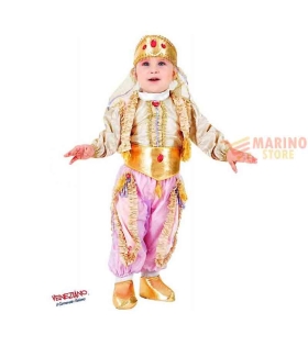 Costume carnevale piccola principessa d'oriente 3 anni