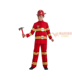 Costume pompiere in busta c/ganci 7 anni