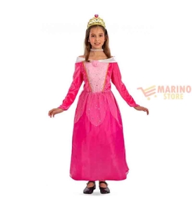 Costume principessa in busta di plastica con gancio 5 anni