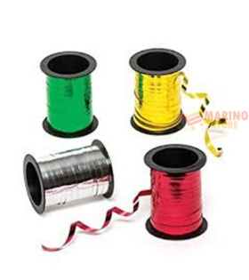 Nastro per imballagio mt.250 colori assortiti metallizzato mm.10