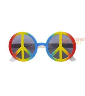 Occhiali della pace hippie 1 pz