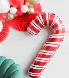 Palloncini Mylar Forma Candy Cane 41 x 85 cm