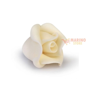 Rose Bianche di zucchero D.3,3 cm 3 pz