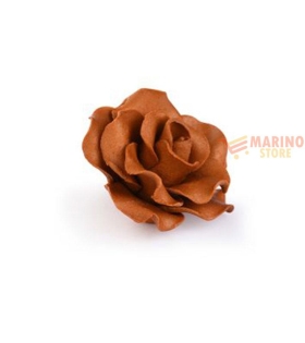 Rose marrone D.3,3 cm 3 pz non commestibile