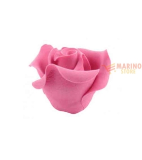 Rose rosa zucchero D 3,3 cm 3 pz