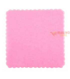 Tulle Rosa Organza Quadrato 24x 24 cm  - 1 pz