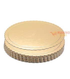Vassoio Oro Patinato Rotondo Diametro 30 2 Kg