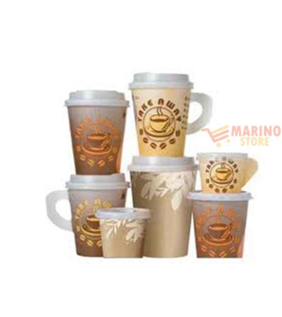 Immagine 0 di Bicchiere di carta caffé alto pz 100