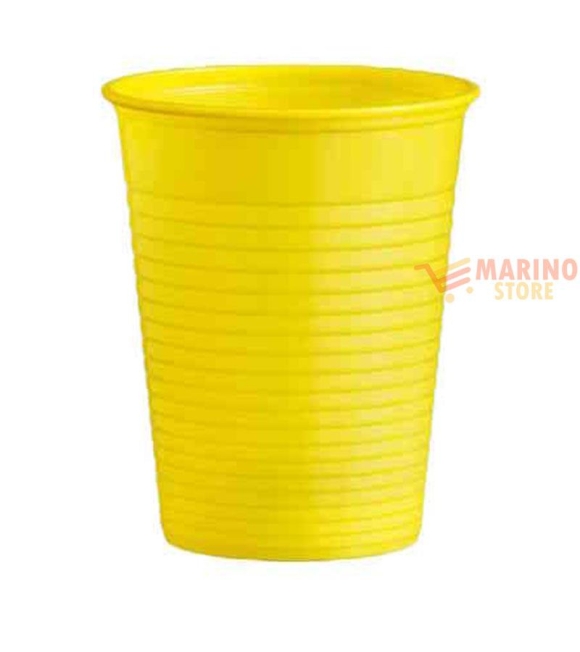 Immagine 0 di Bicchieri gialli biodegradabili 200 cc 50 pezzi
