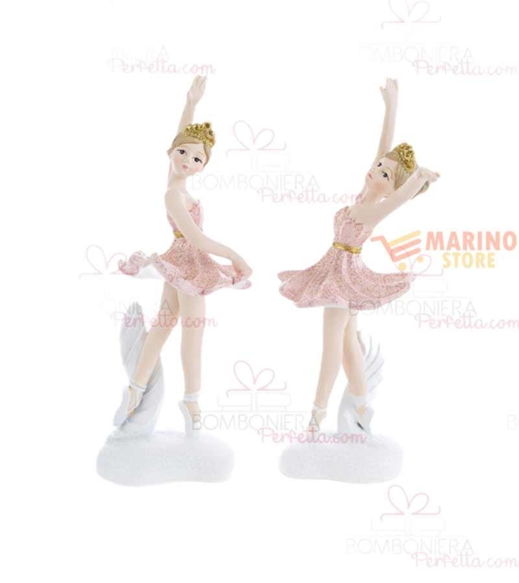 Immagine 0 di Bomboniera Ballerina resina rosa 5 x 5 x h12,5 cm