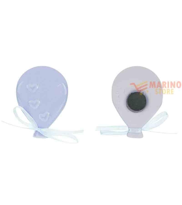Immagine 0 di Bomboniera palloncino Celeste calamita 5 x 4,5 cm - 1 pz