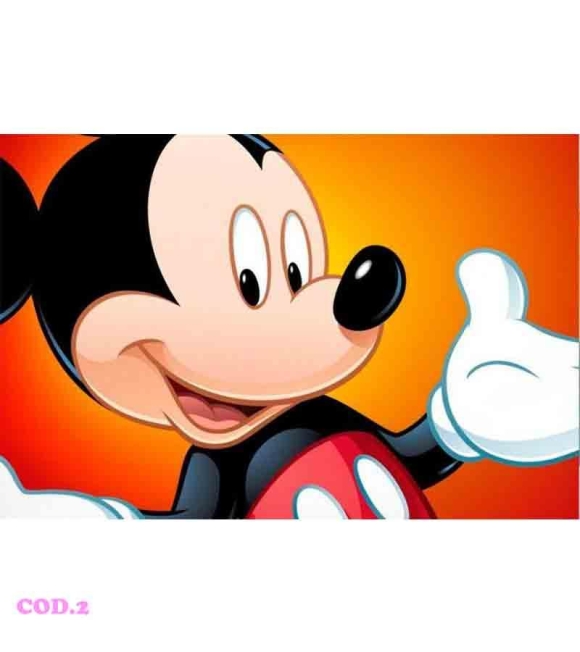 Immagine 1 di Cialda topolino per Torta in Ostia Personalizzata rettangolare A4 20 x 30 cm Decorazioni per Torta Bambini new