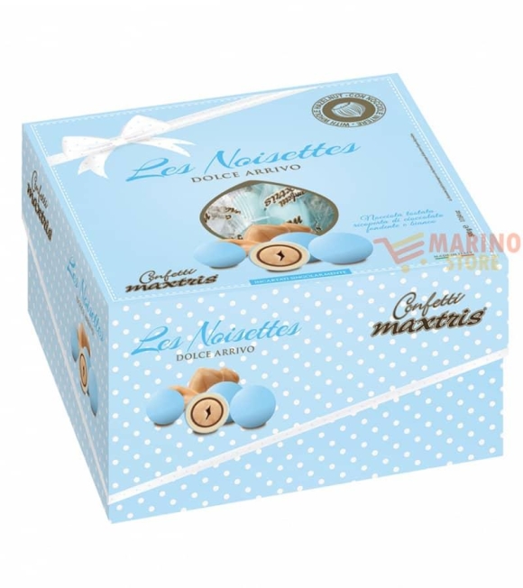 Immagine 0 di Confetti alla Nocciola Les Noisettes Celeste confezionati singolarmente