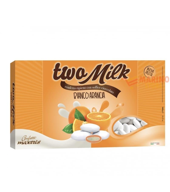 Immagine 0 di Confetti Bianchi al Cioccolato Two Milk Gusto Arancia Maxtris