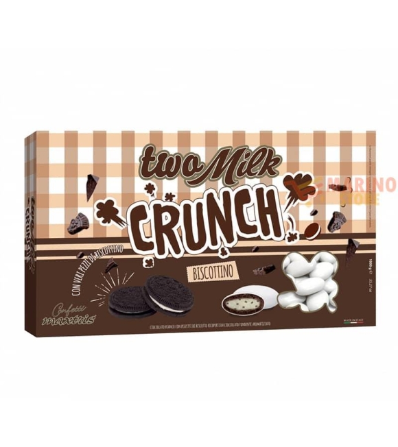 Immagine 0 di Confetti Bianchi al Cioccolato Two Milk Gusto Crunch Biscottino Maxtris