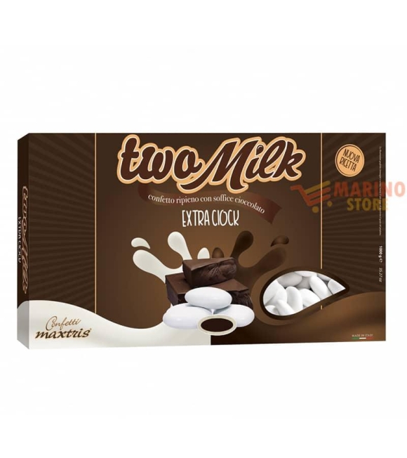 Immagine 0 di Confetti Bianchi al Cioccolato Two Milk Gusto Extra Ciock Maxtris