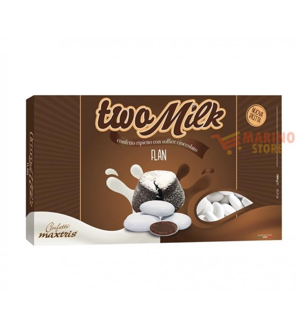 Immagine 0 di Confetti Bianchi al Cioccolato Two Milk Gusto Flan Maxtris