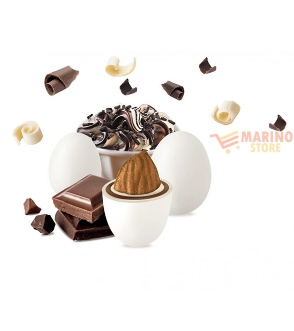 Immagine 1 di Confetti Bianchi Ciocomandorla Maxtris Gusto affogato al cioccolato